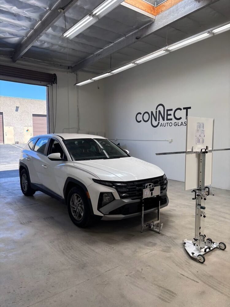 A Hyundai Tucson with new glass at Connect Auto Glass